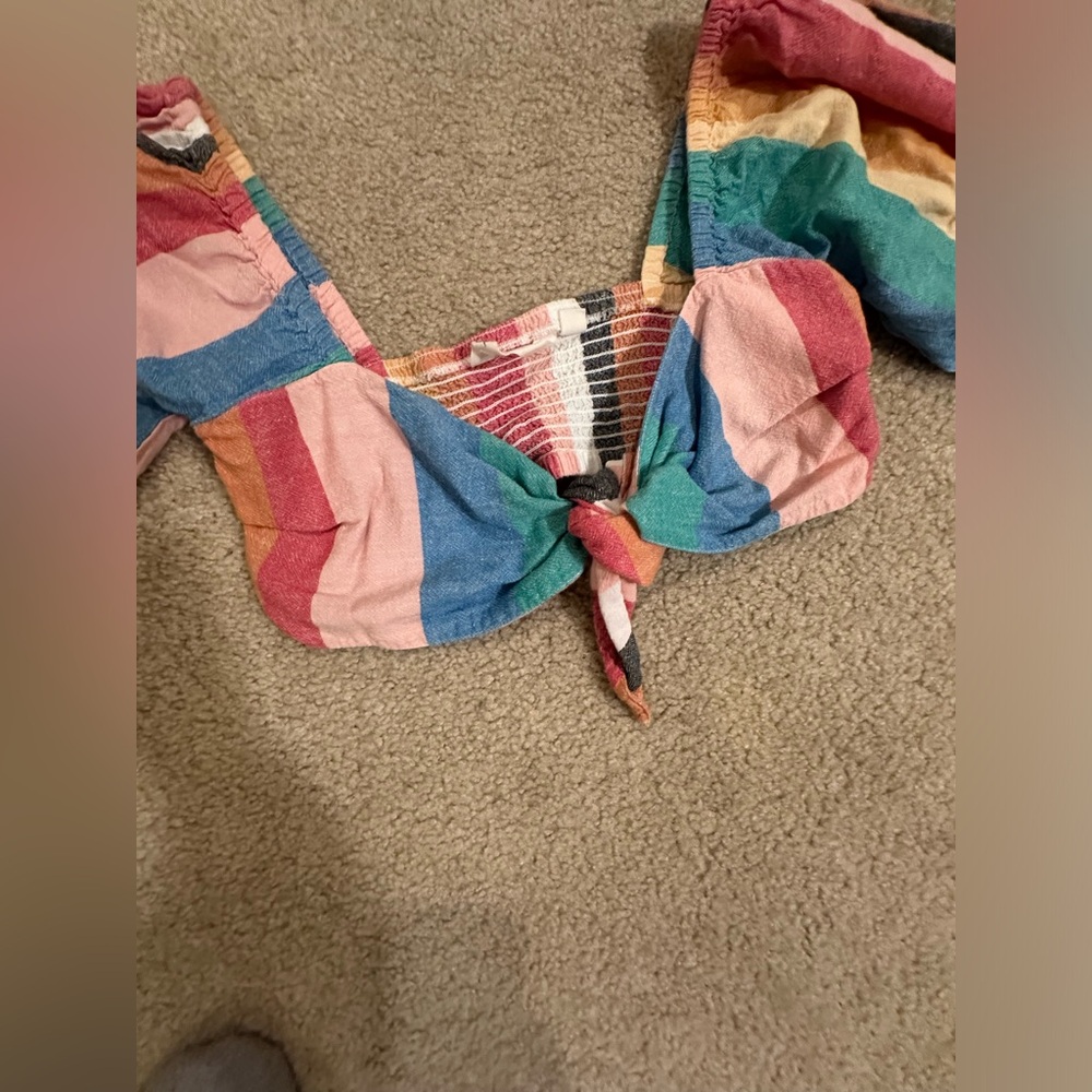 Multi-Colored Crop Top - Picture 3 of 6